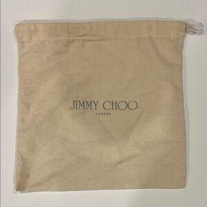 Jimmy Choo Tan Drawstring Bag dust bag